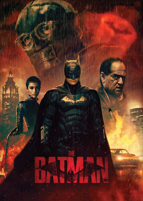 The BATMAN Movie - Promo Card #3 - Robert Pattinson Catwoman Riddler Penguin