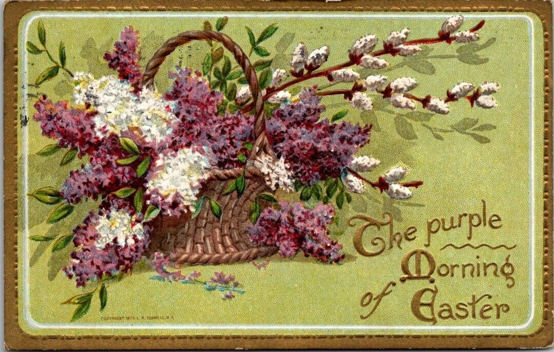 Embossed Post Card Posted Early 1900\'s with Easter Greetings & Best Wishes