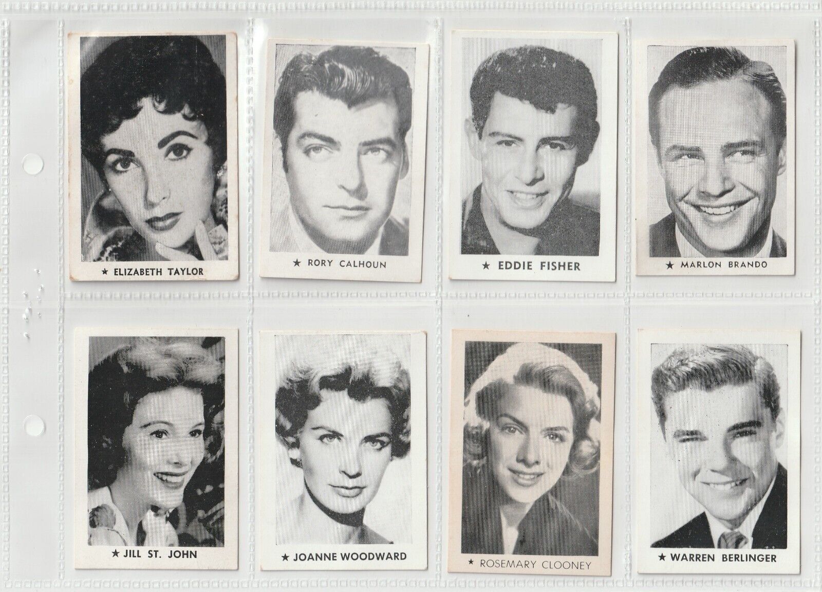 1958 CHUCKLERS WEEKLY (AUSTRALIA) - FILM STARS (13 CARDS)