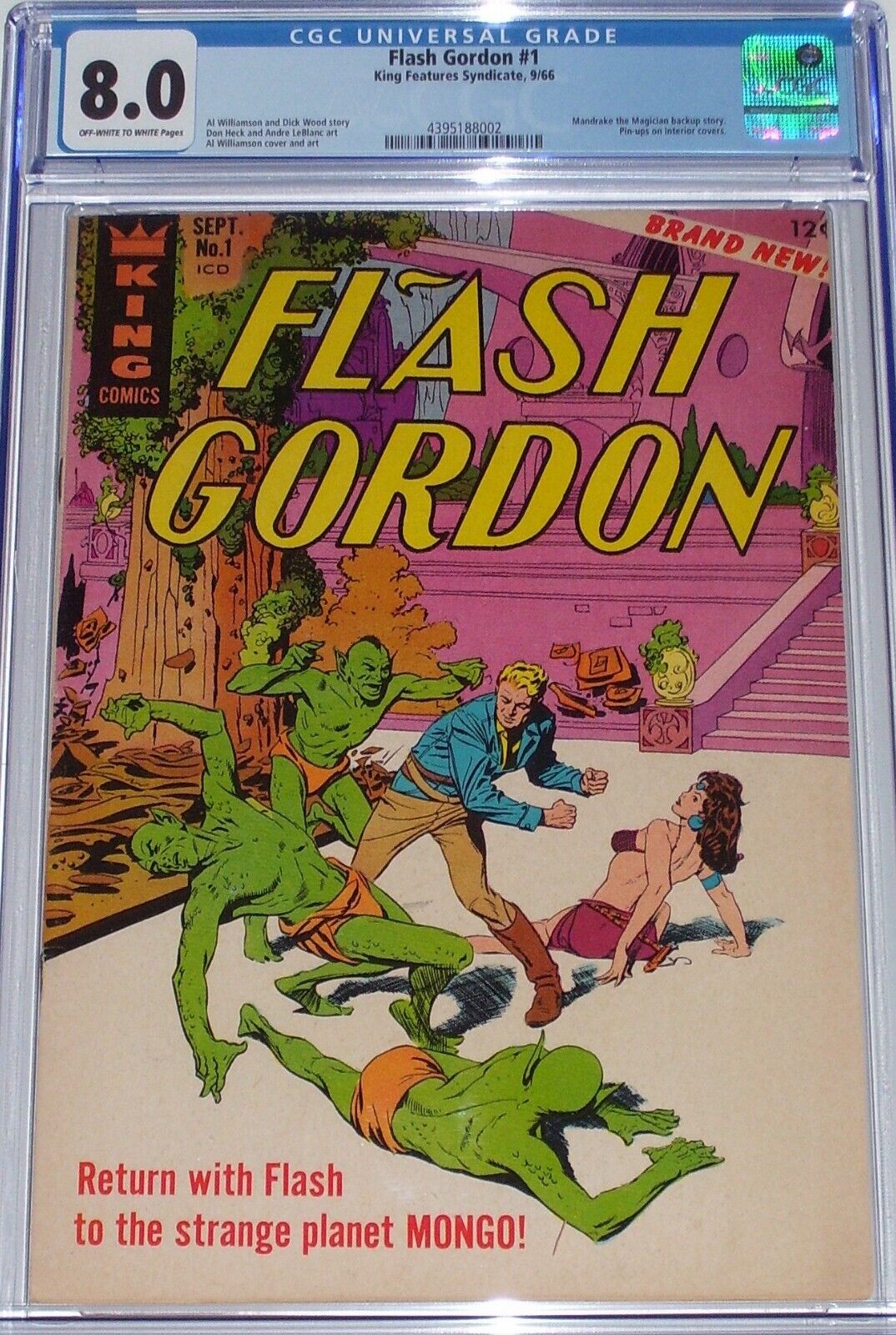 Flash Gordon #1 CGC 8.0 from Sept 1966