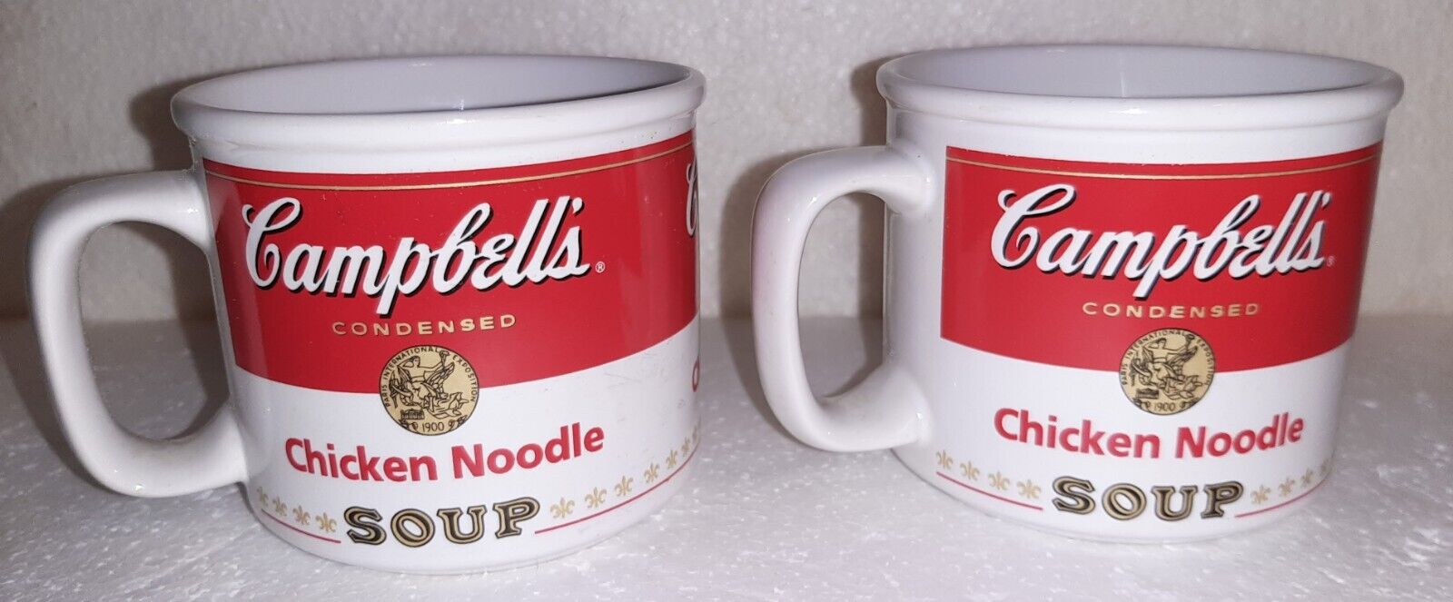 2 Vintage 1998 Campbells Chicken Noodle Soup Coffee Tea Mugs