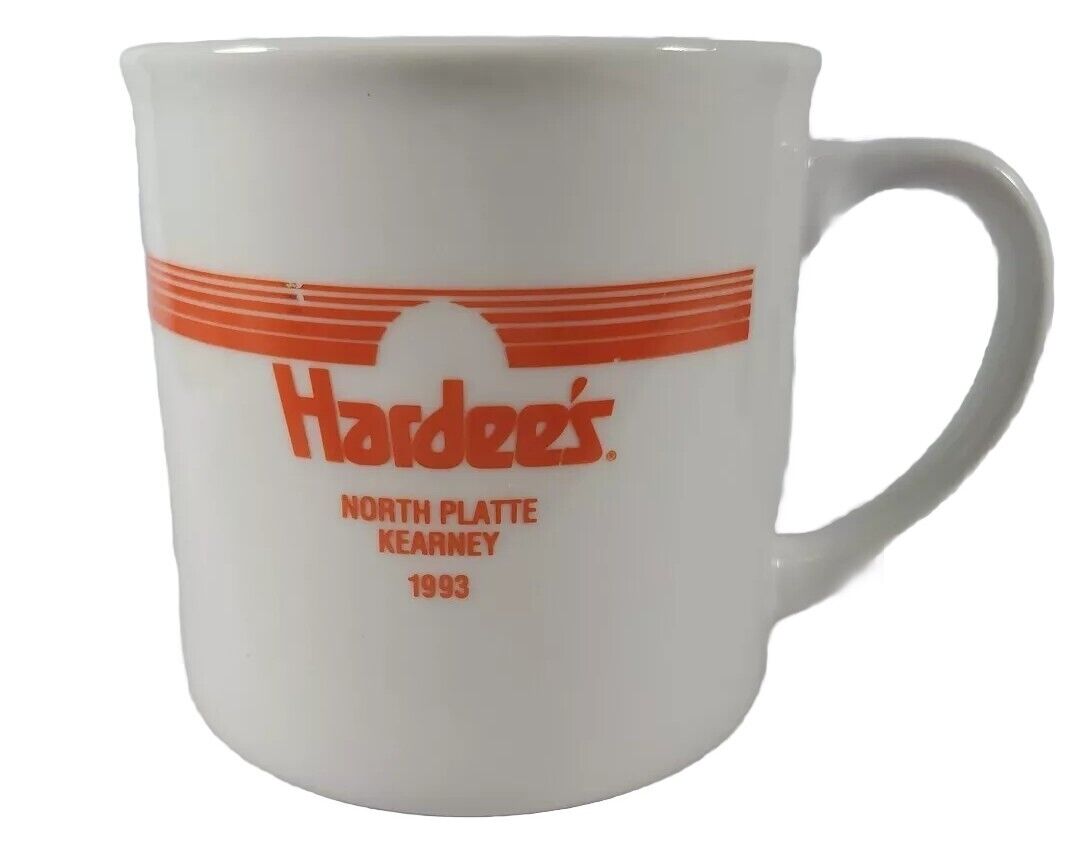 Hardee\'s 1993 NORTH Platte Kearney 1993 Ceramic Mug / Cup Rare Vintage 
