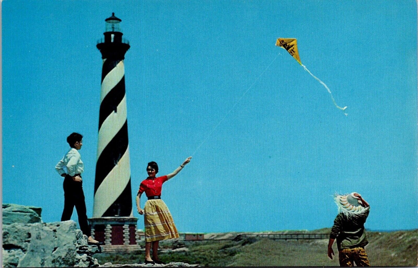 Postcard Cape Hatteras North Carolina. Lighthouse Tallest In US Vintage c 1950s