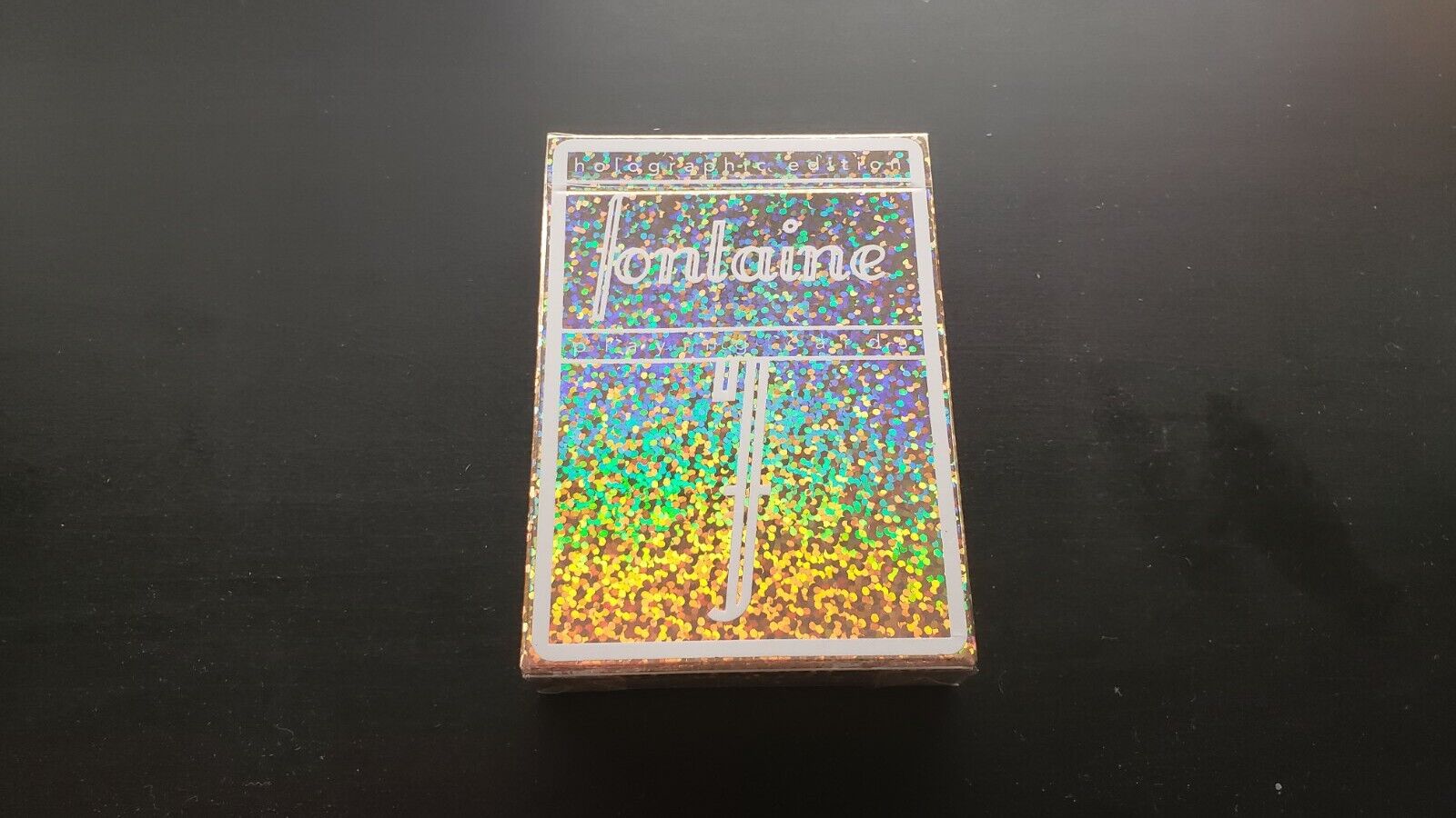 Holographic FONTAINE Rainbow PLAYING cards One Deck New Sealed