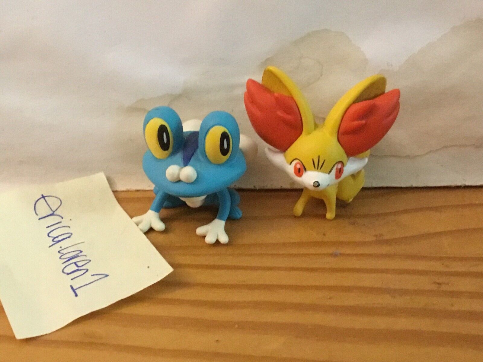 Froakie and Fennekin Pokemon Tomy Mini Figures Lot Bundle