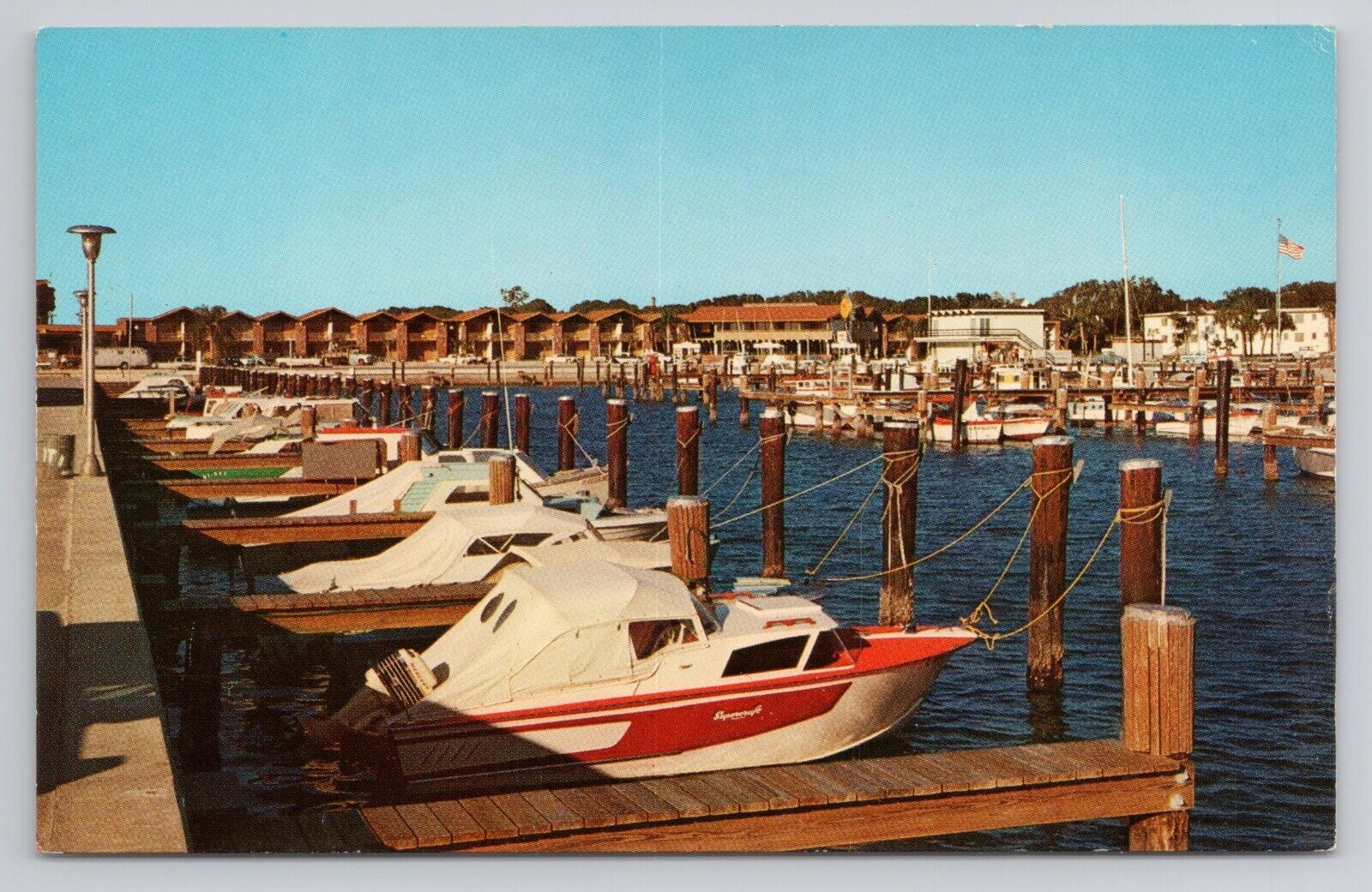 Postcard Dunedin Marina On Florida\'s Gulf Coast Florida