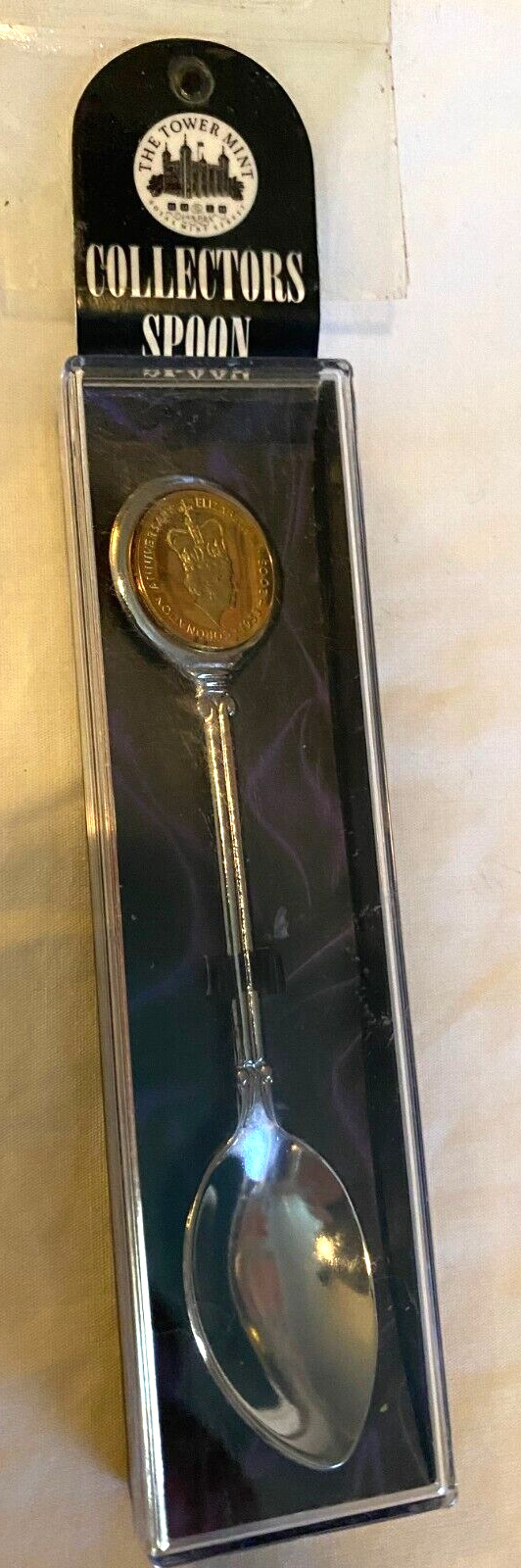 Queen Elizabeth II 50th Anniversary souvenir collectors spoon, mint in box