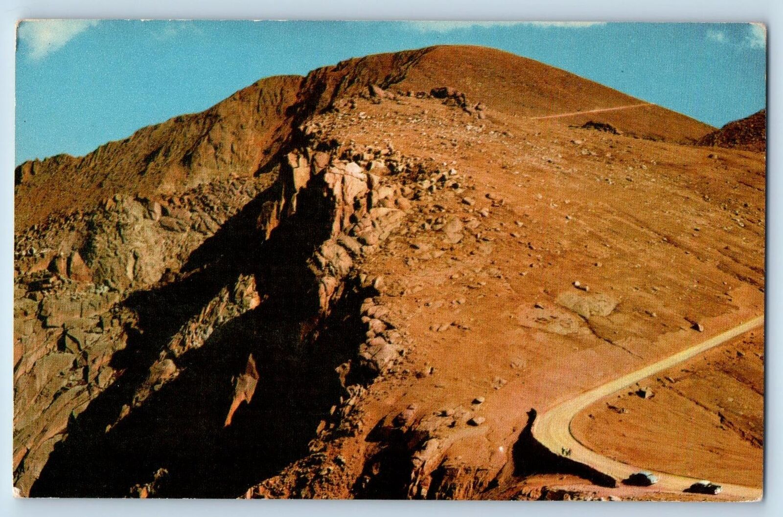 Colorado Springs Colorado CO Postcard Bottomless Pit Rock Building Scene c1960\'s