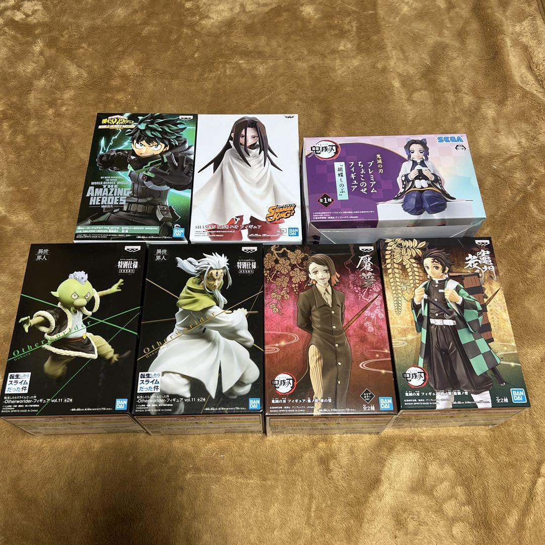 Anime Mixed set Tensura Demon Slayer etc. Figure Goods lot of 7 Set sale