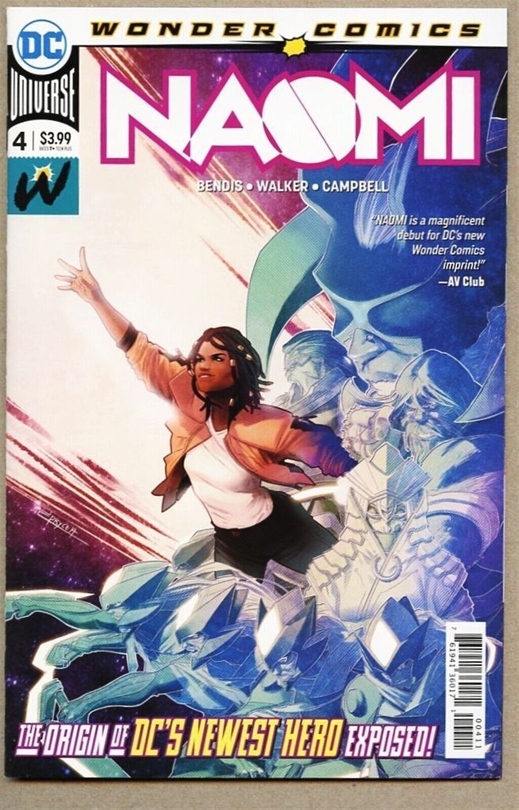 Naomi #4-2019 nm+ 9.6 1st Standard Cover Bendis / Best New Character of 2019