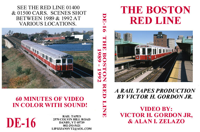 DVD: The Boston Red Line MBTA T Dorchester Quincy Harvard Cambridge