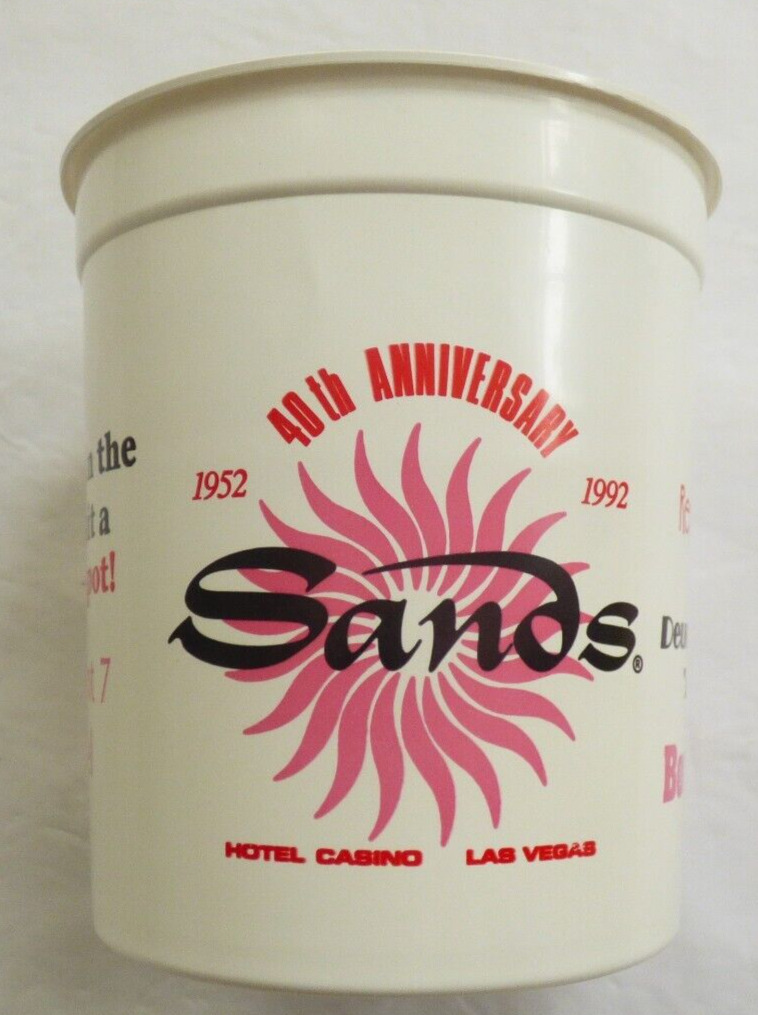 Vintage Sands Las Vegas Casino Hotel 40th Anniversary - Coin Cup /Slot Token Cup