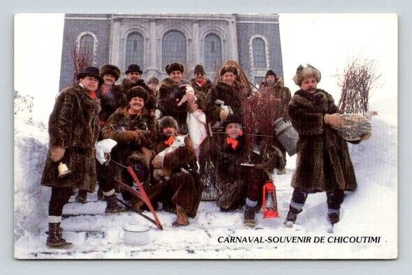 Carnaval Souvenir de CHICOUTIMI Quebec Canada Postcard 1989