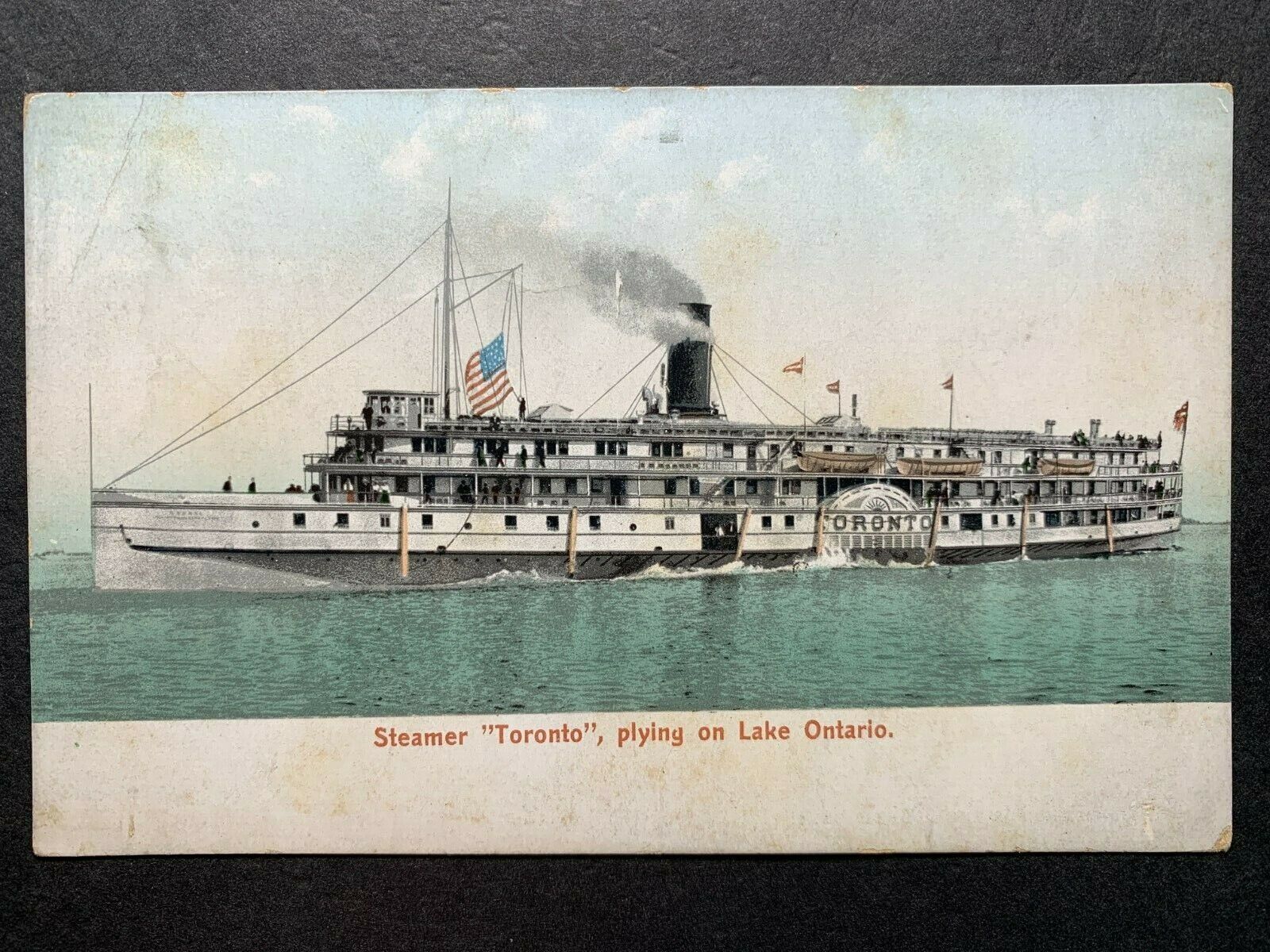Postcard Lake Ontario NY - c1900s Passenger Steamer TORONTO