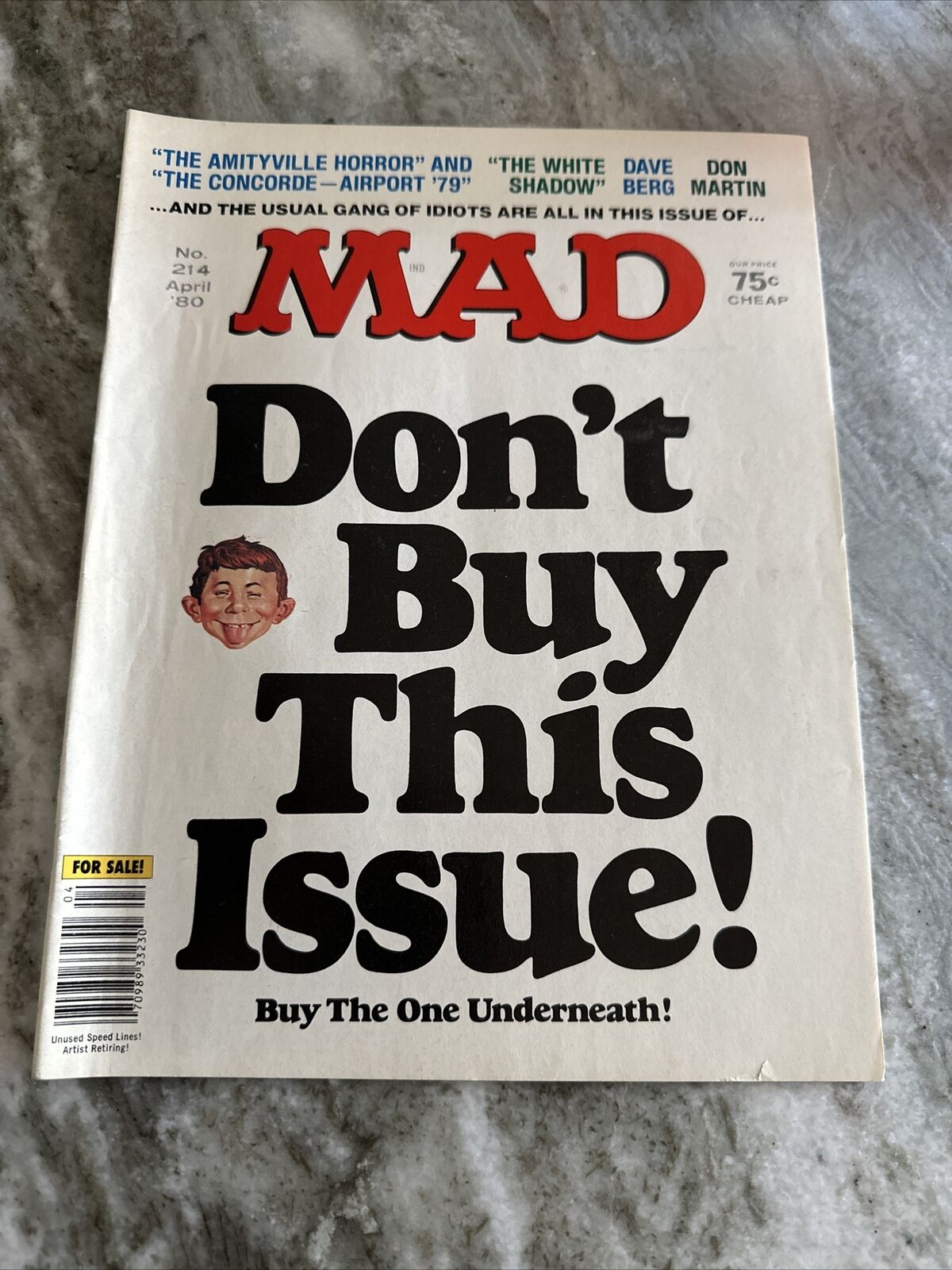MAD Magazine #214 - April 1980 - Don’t Buy VG Amityville Horror Airport \'79
