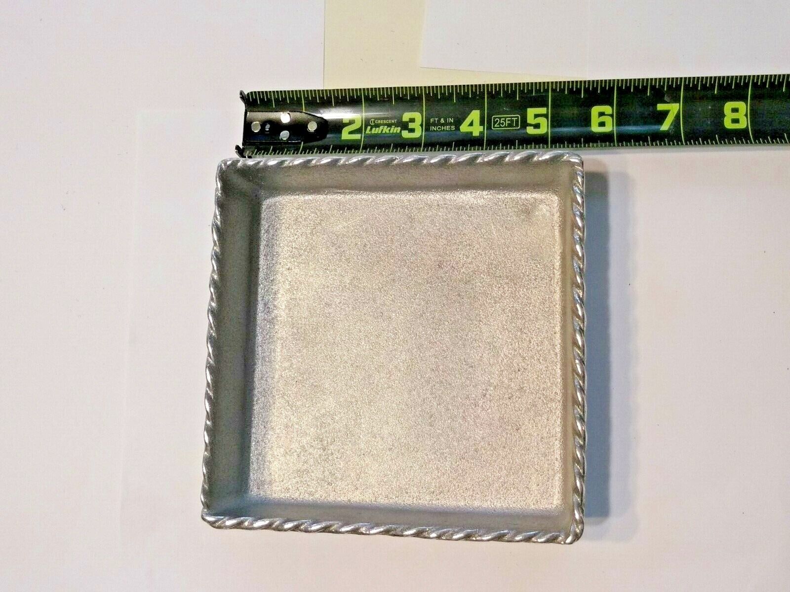 MARIPOSA Square Trinket Dish Aluminum 5.5\