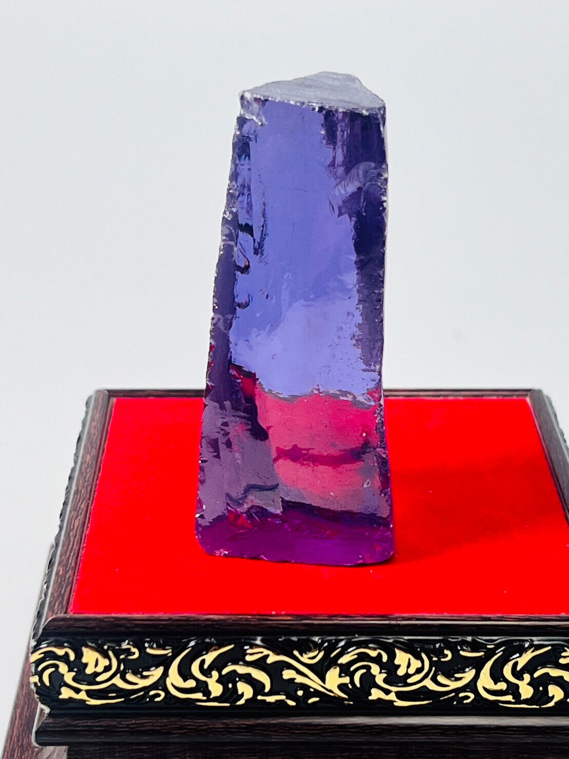 Lavender Energetic Phet Phaya nak Crystal stone Spiritual Journey fortune amulet