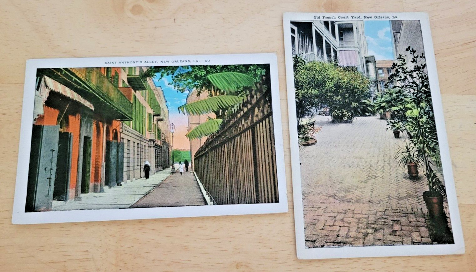 Two Vintage Postcards New Orleans Louisiana
