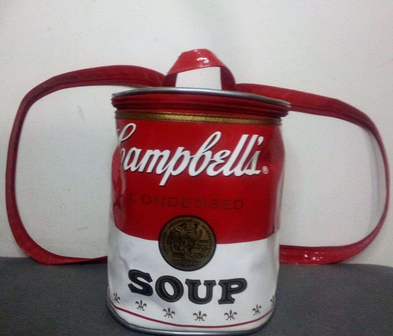 Vintage 90s Campbell’s Soup Can Backpack Bag 