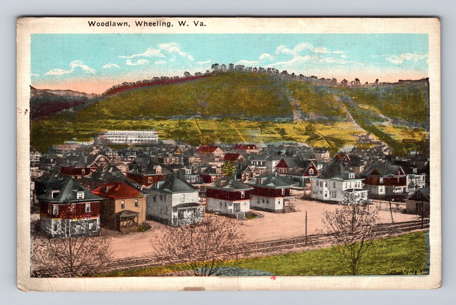 Wheeling WV-West Virginia, Woodlawn, Antique, Vintage Souvenir Postcard