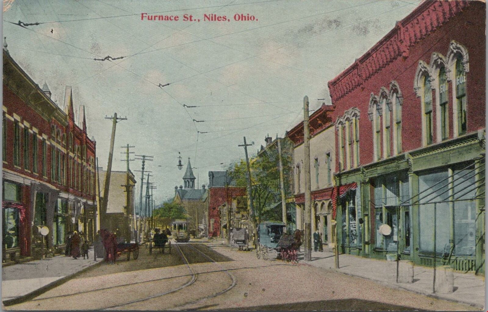 Postcard Furnace St Niles Ohio OH