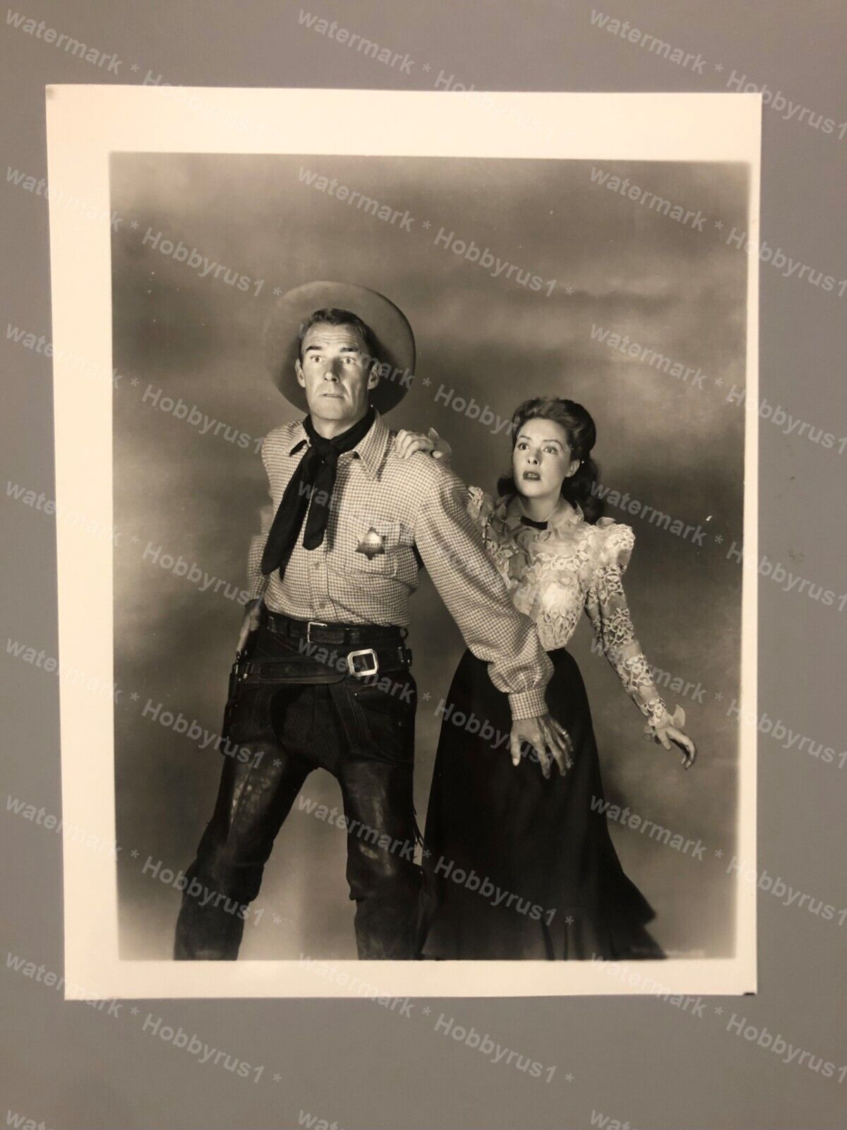 Ann Richards & Randolph Scott Badman\'s Territory Movie Publicity Press Photo