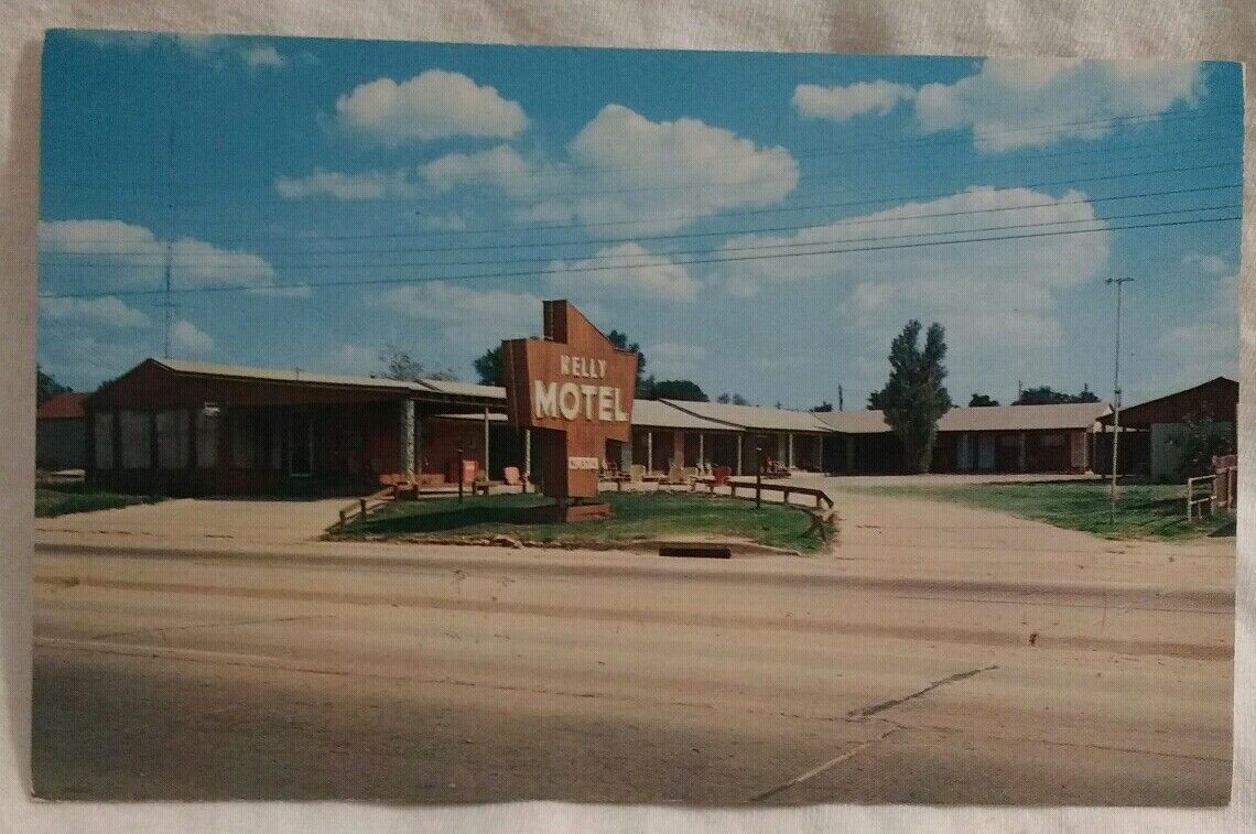Kelly Motel West Highway Route 66 Shamrock TX Advertising Texas Vtg Postcard