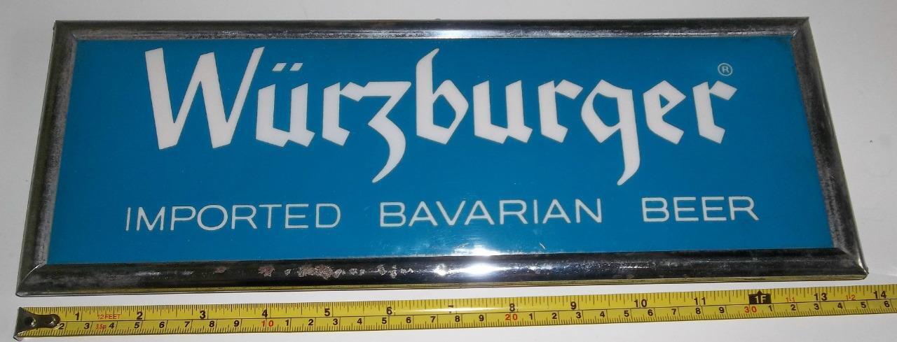 Vintage Wurzburger Bavarian Beer Sign