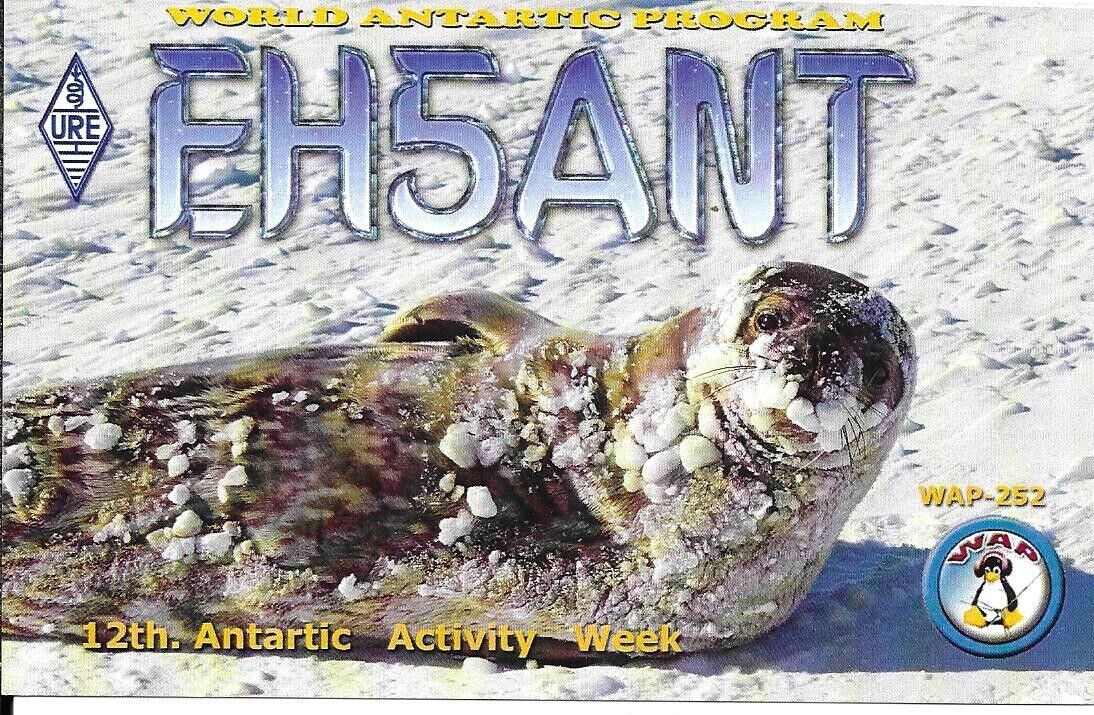 QSL 2015 Spain  Antarctica Activity week   radio  card