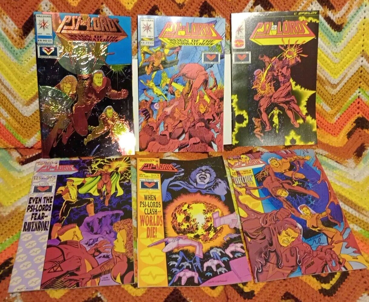 1994 Valiant Comics PSI-LORDS reign of the Star Watchers, No.1-6 #1 Chrome Cover