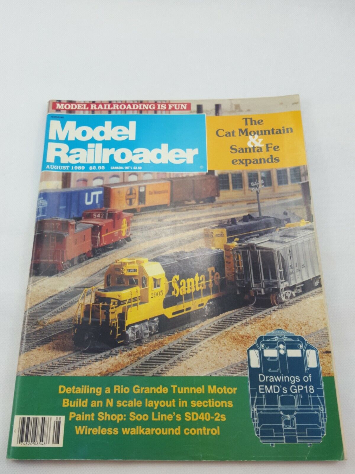 Model Railroader Magazine August 1989