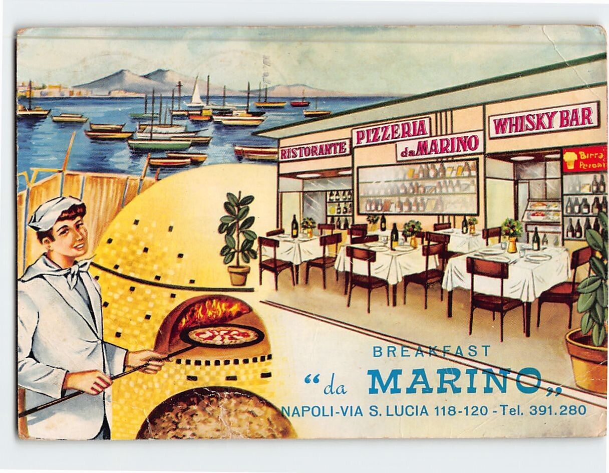 Postcard Breakfast da Marino Naples Italy
