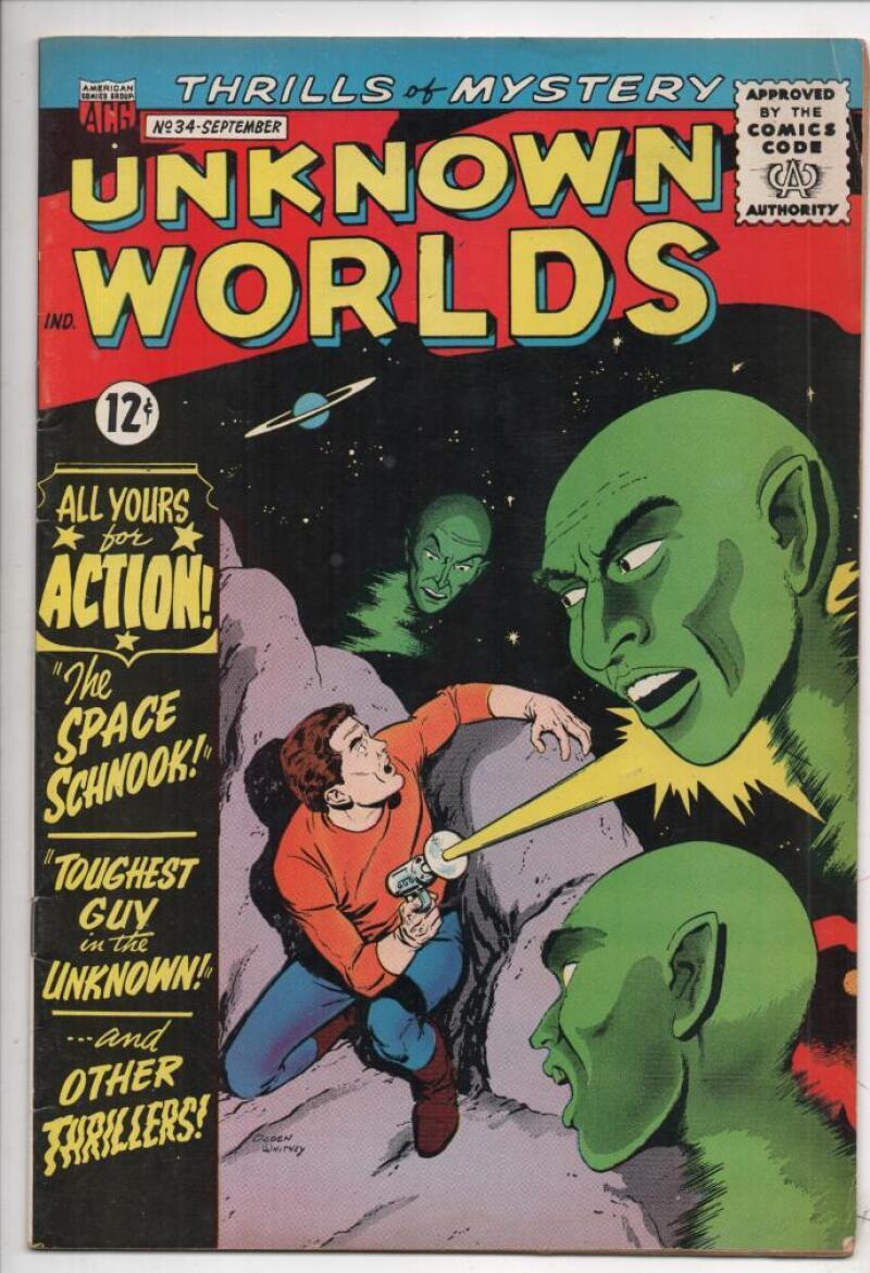 UNKNOWN WORLDS #33, FN/VF, Silver Age, Horror Sci-Fi 1964, ACG