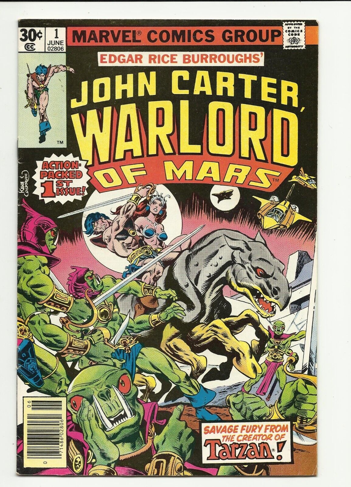 John Carter, Warlord of Mars #1 - Marvel series - Bronze Age - VG/FN 5.0