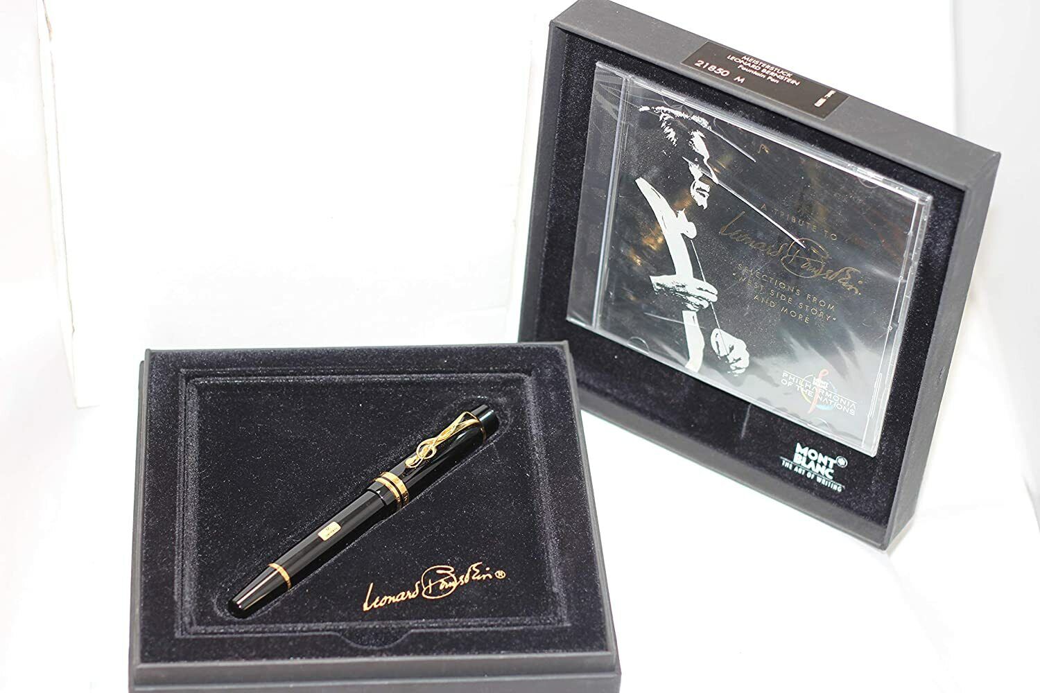 Montblanc Limited Edition L Bernstein Fountain Pen 18K Gold  Fine Pt New In Box