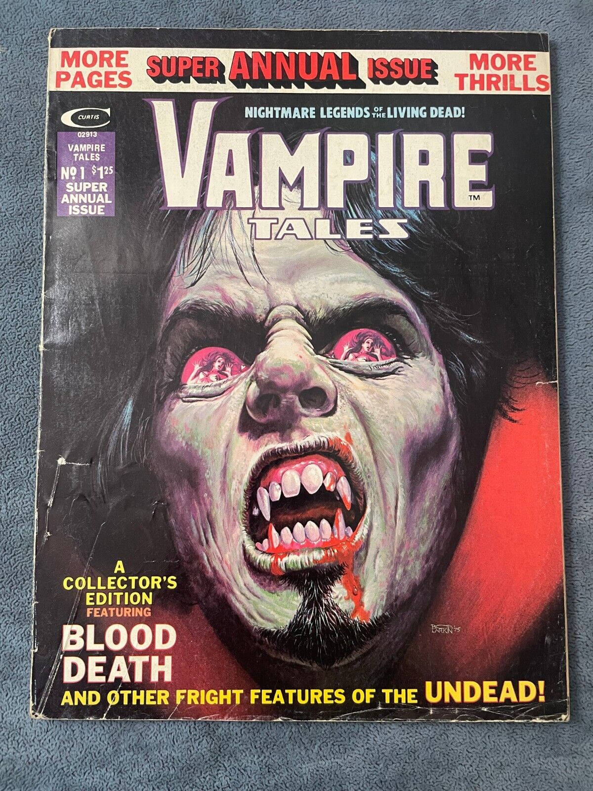 Vampire Tales Annual #1 1975 Marvel Magazine Horror Monster Group Morbius GD/VG