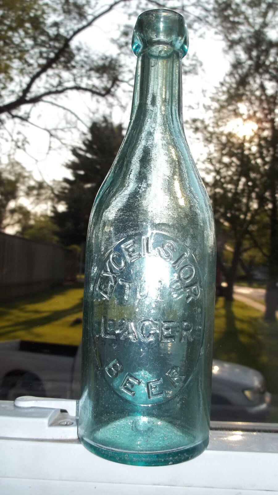 antique beer bottle EXCELSIOR LAGER BEER