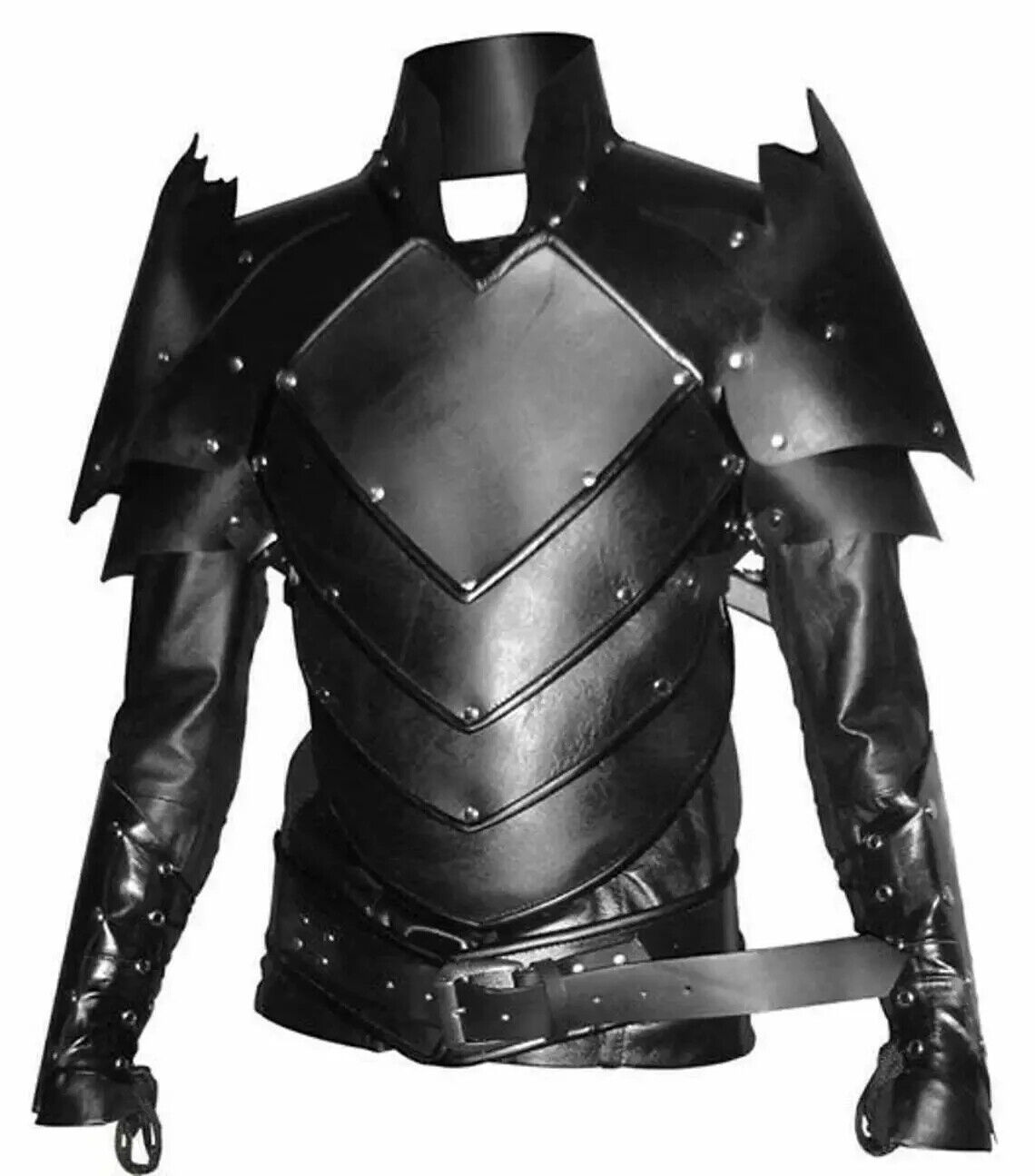 Real leather Armor Medieval Fantasy Larp Dress Halloween Costume Leather Armor