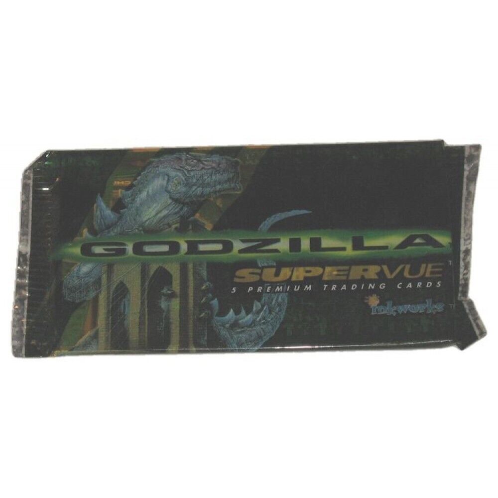 Sealed Pack of 1998 Inkworks Godzilla Supervue Premium Movie Trading Cards