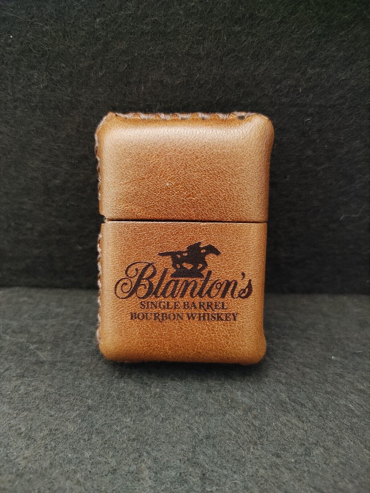 Blanton\'s Bourbon Whiskey Leather Lighter Case KY Buffalo Trace New Custom