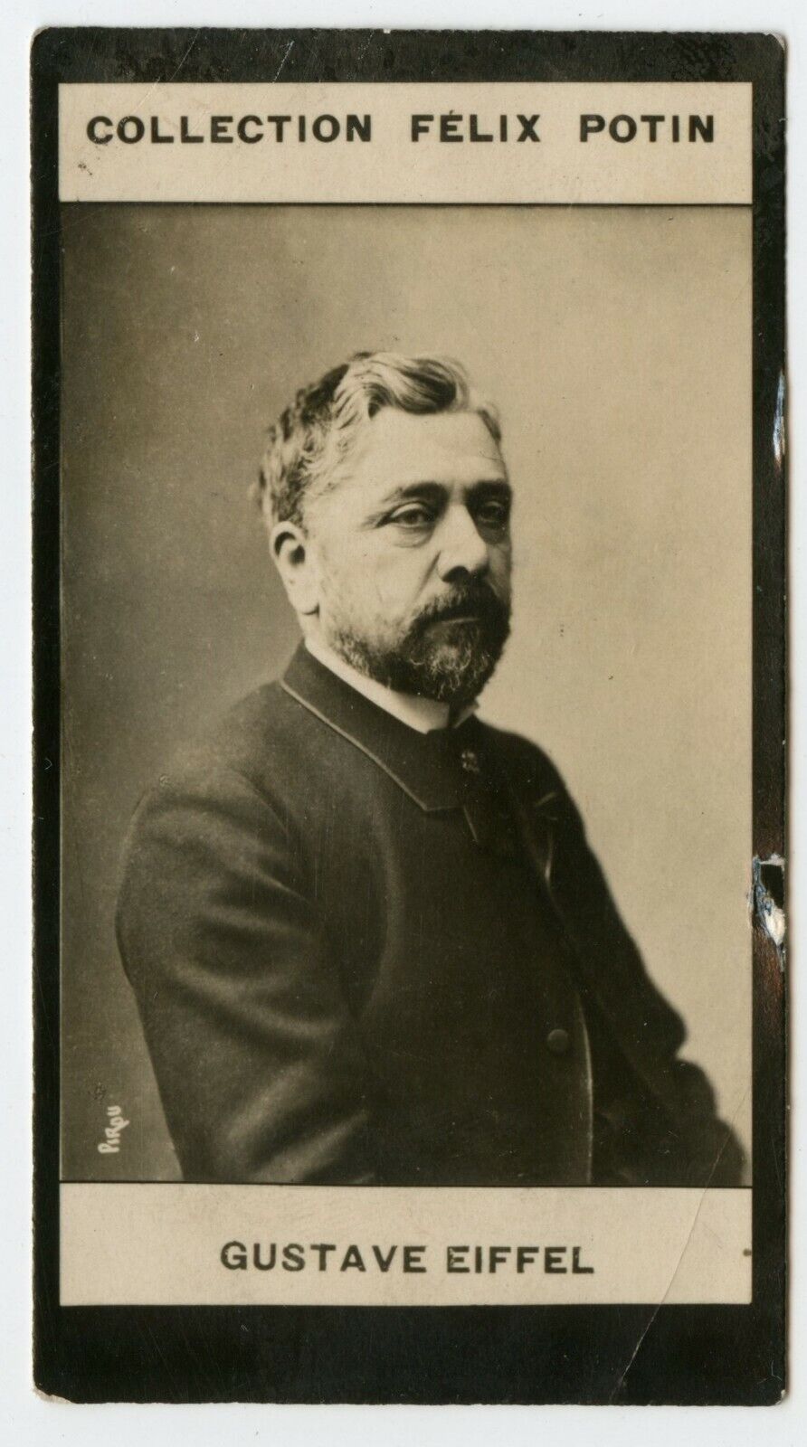 Gustave Eiffel . Potin Trade Photo Card France Architecture