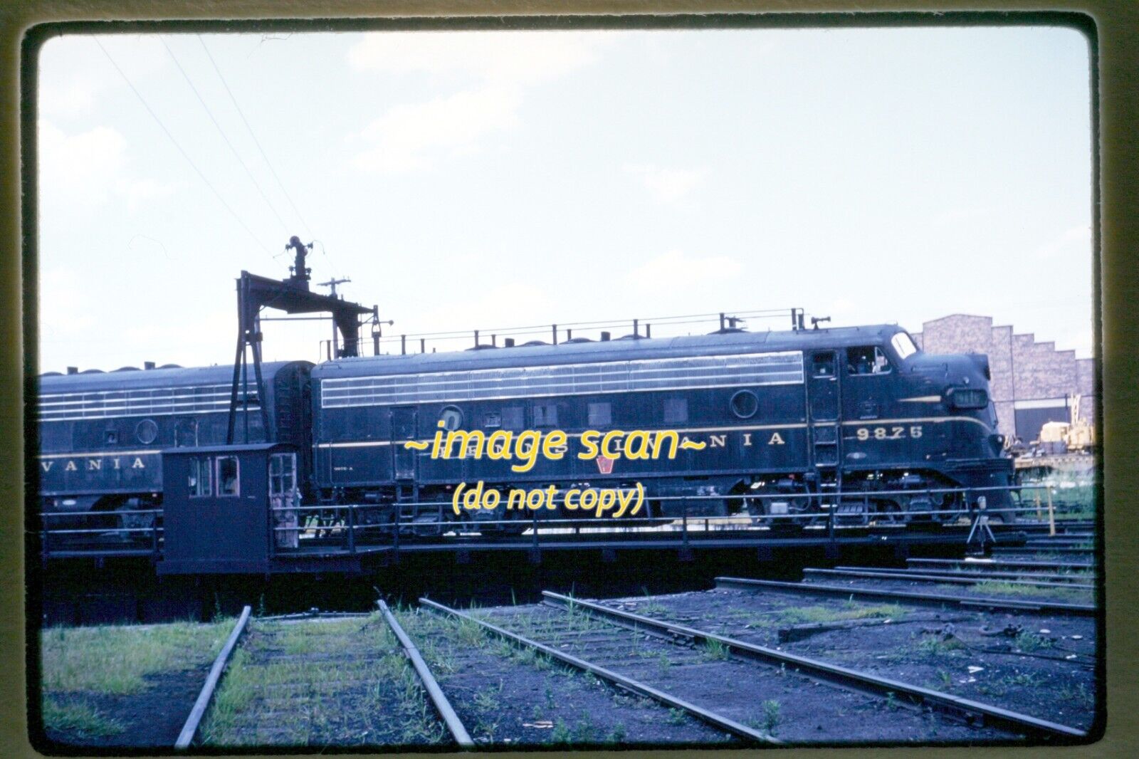 Pennsylvania Railroad PRR 9874 in 1959, Original Slide p11b
