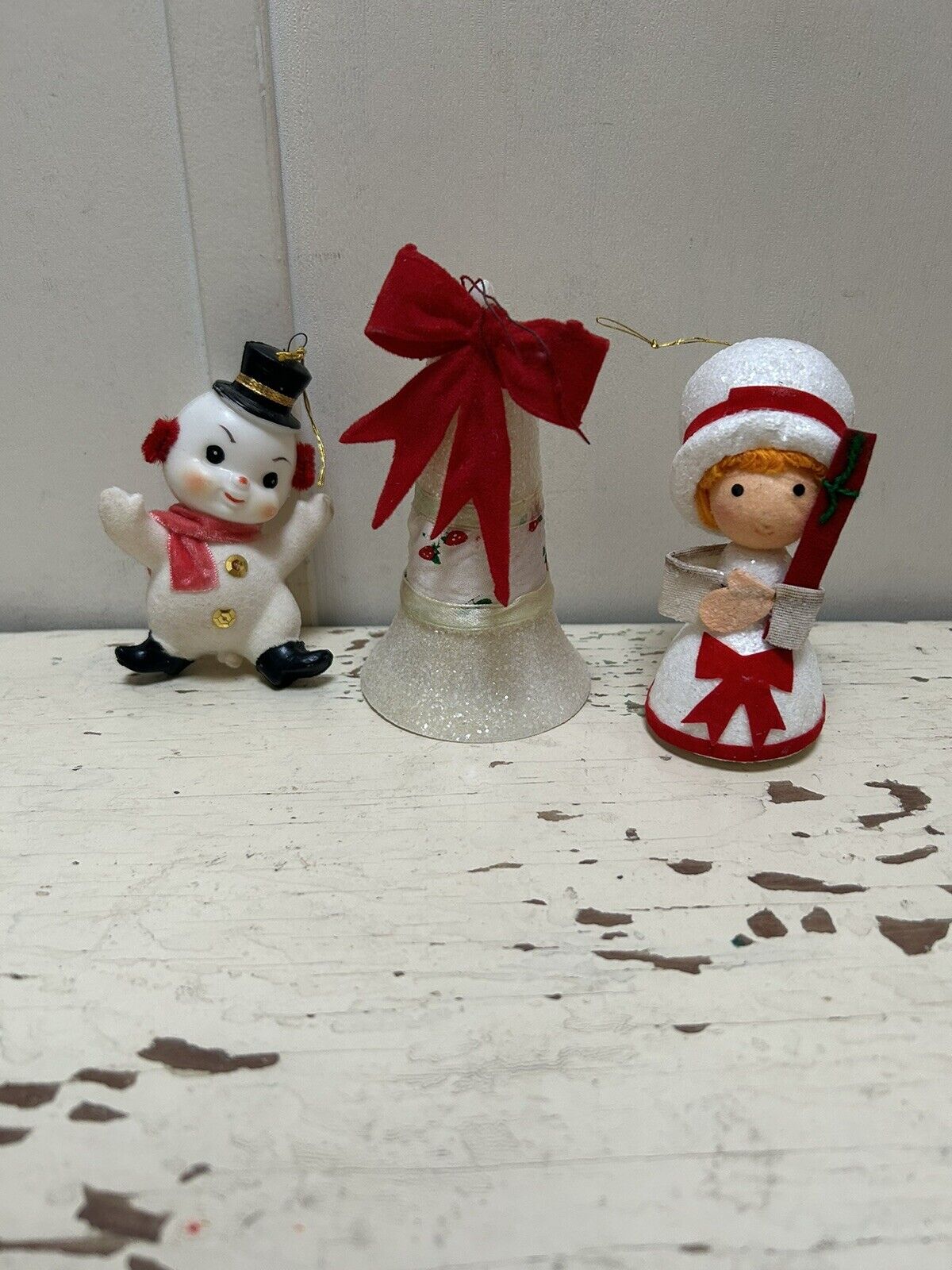 Vintage Christmas Ornaments Lot Of 3