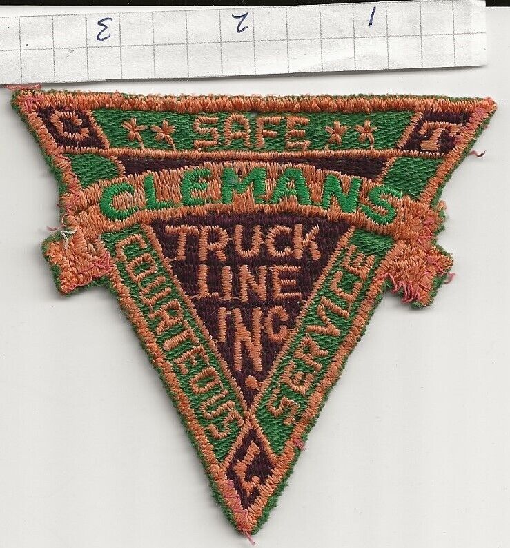 Clemans Truck Line trucking company patch 05/12/lw  40% discount