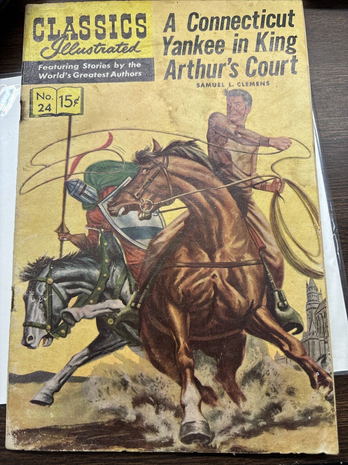 Classics Illustrated - A Connecticut Yankee In King Arthur #24 Sept 1945 Mm