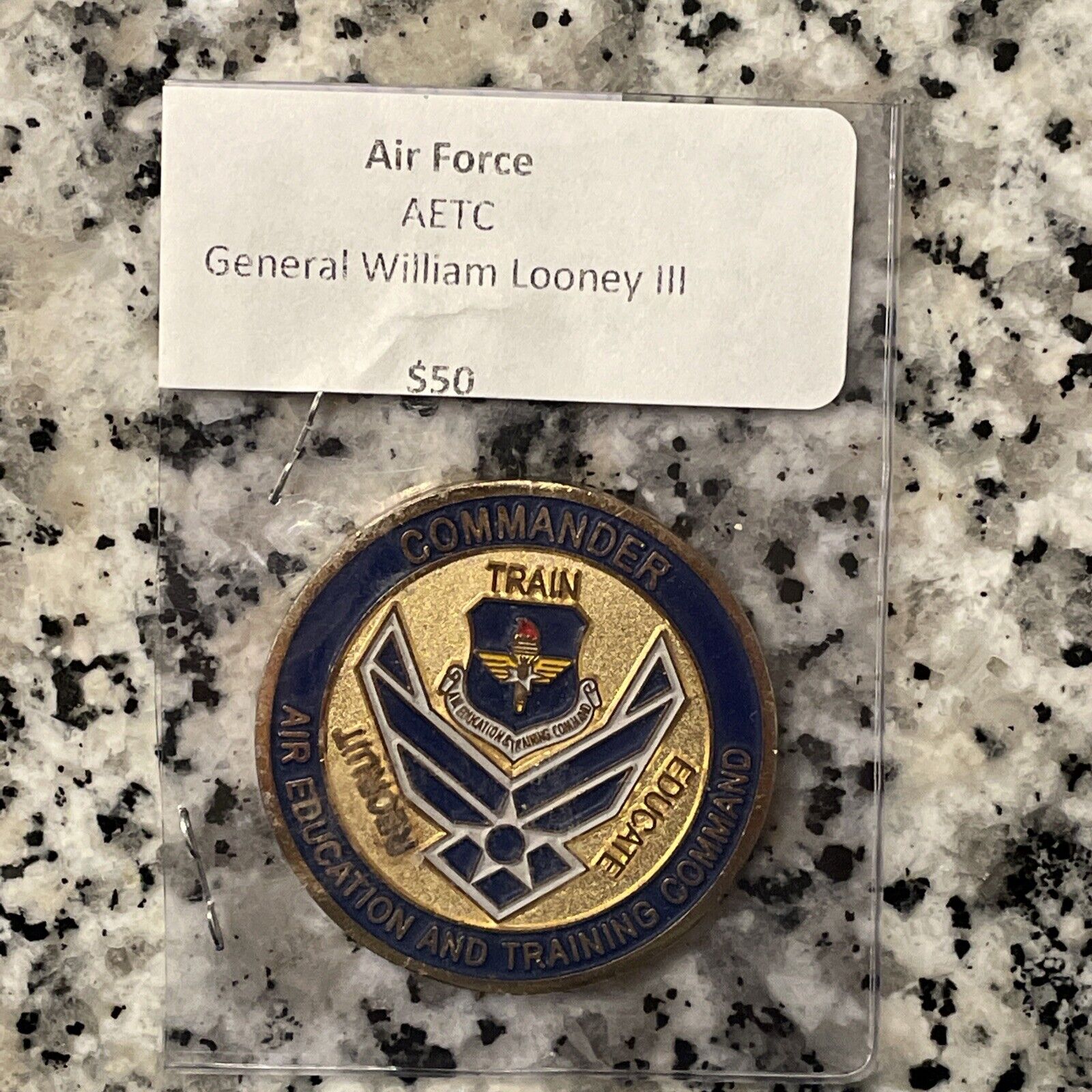 AETC General William Looney Challenge coin 