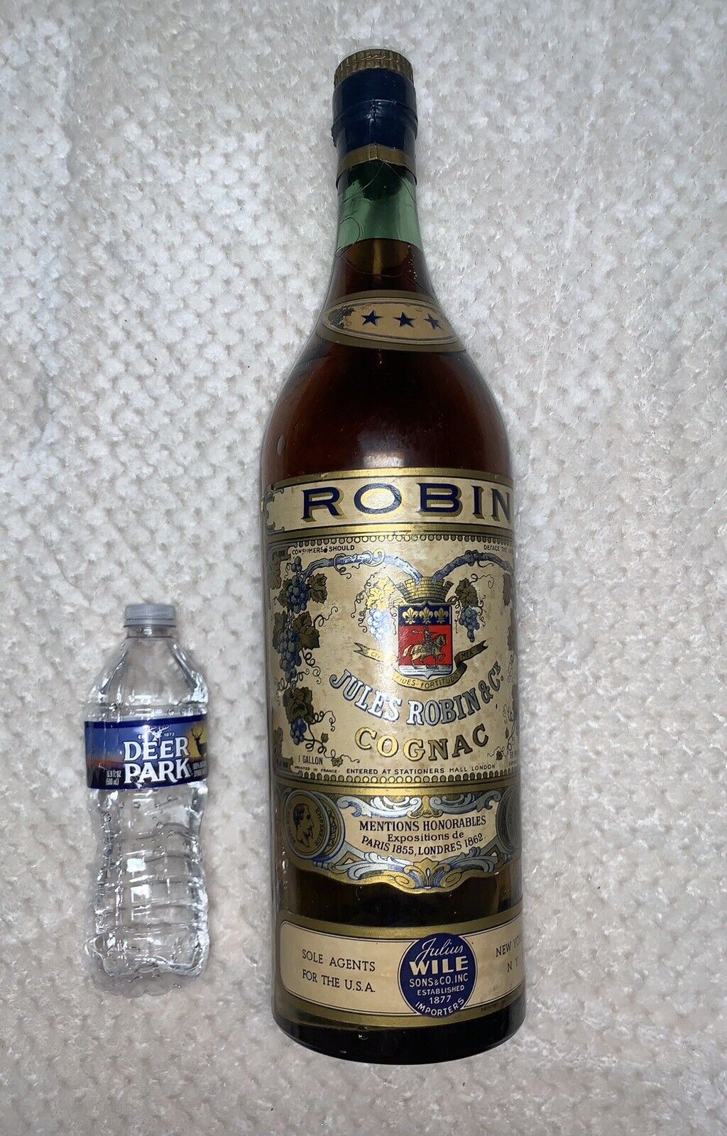 20” Antique Jules Robin Cognac Display Bottle-Whiskey-Julius Wile Importer