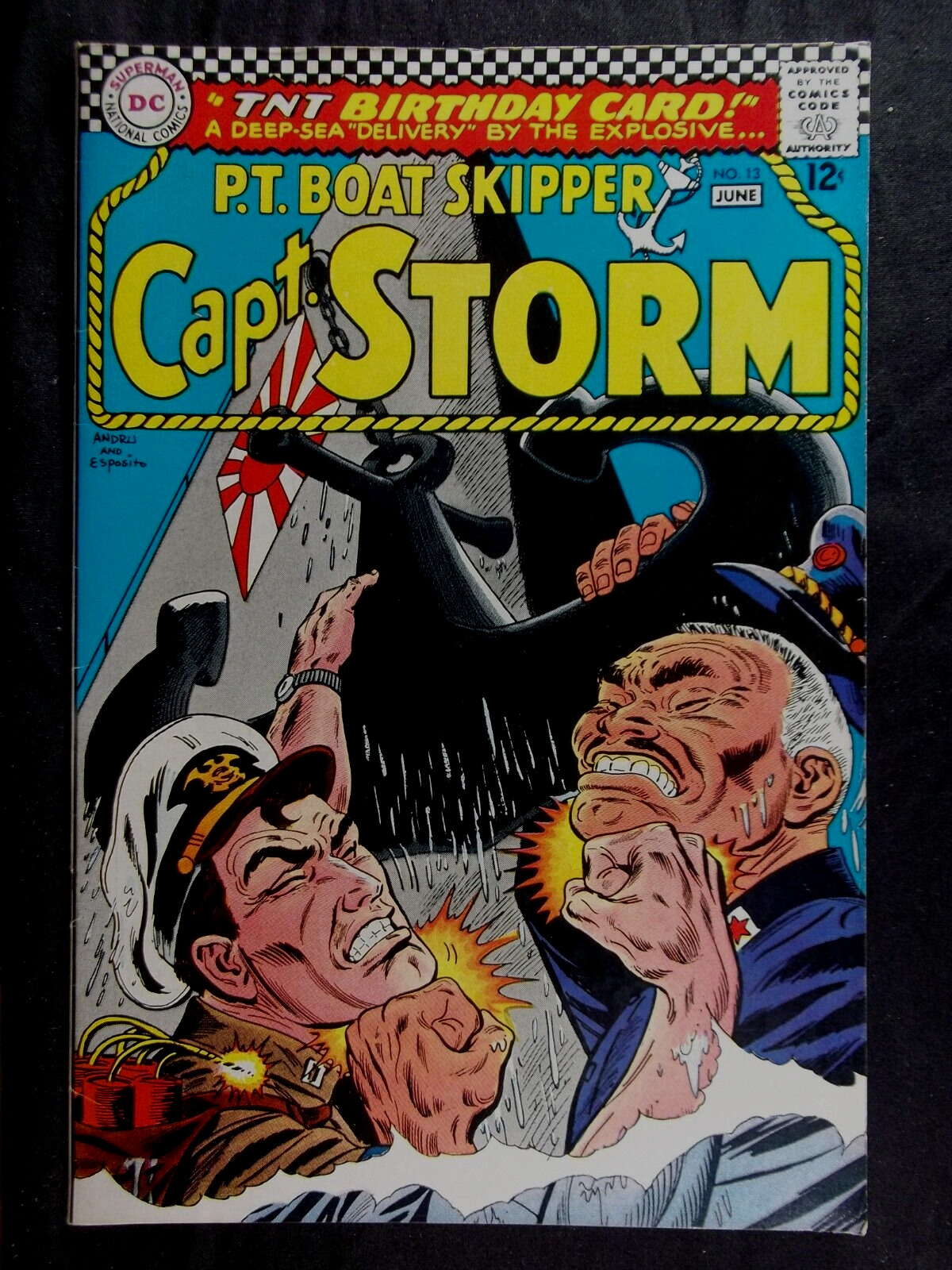 Capt. Storm PT Boat Skipper #13 VF 8.0 Vintage DC comics 1966