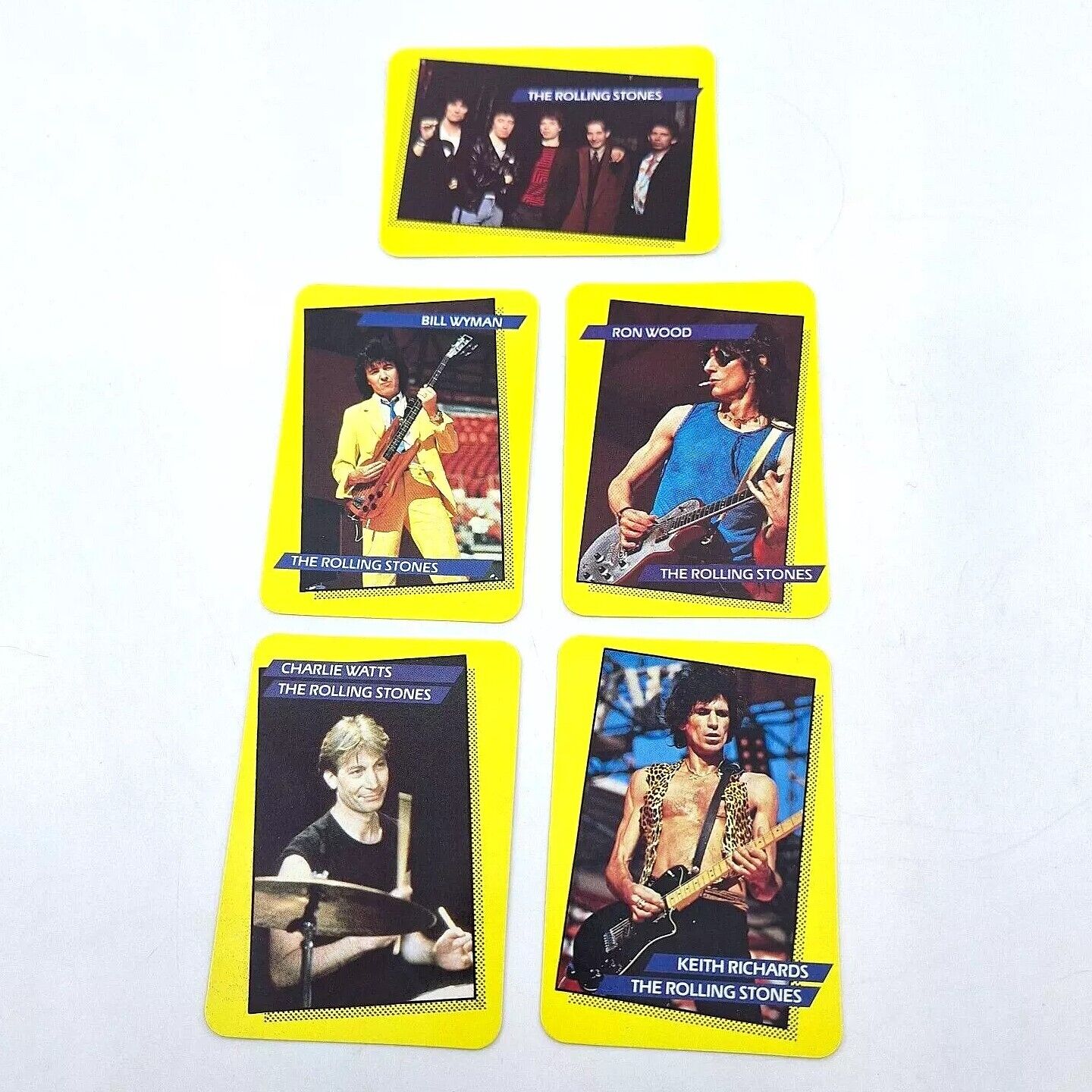 Rolling Stones 1985 AGI Rock Star Concert Cards Series 1 #18 #51 #65 #96 #102
