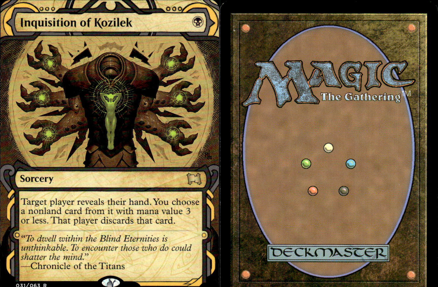 Magic the Gathering -MTG- Inquisition of Kozilek 